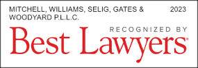Mitchell, Williams, Selig, Gates & Woodyard P.L.L.C. Ranked in 2023 "Best Law Firms"